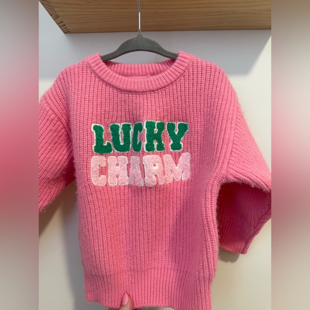 Spearmint Love Lucky Charm Knit Sweater - Picture 2 of 4